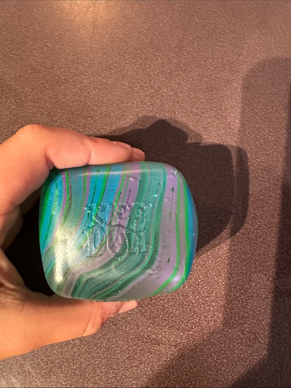 Swirl schylling needoh - Green & Purple